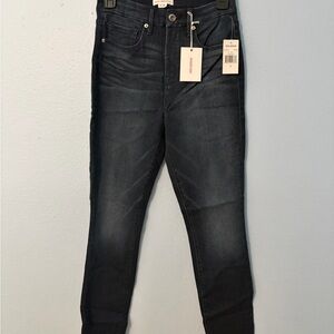 Good American Women's Skinny Jeans - Dark Blue